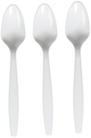Amscan Big Party Pack 100 Count Mid Weight Plastic Spoons White on sale Amscan Big Party Pack 100 Count Mid Weight Plastic Spoons White on sale