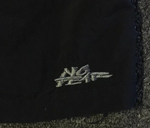 Vtg No Fear Board Shorts L Swim Trunks Beach Surf Skate Racing Vaporwave 90s Y2K - Picture 2 of 8