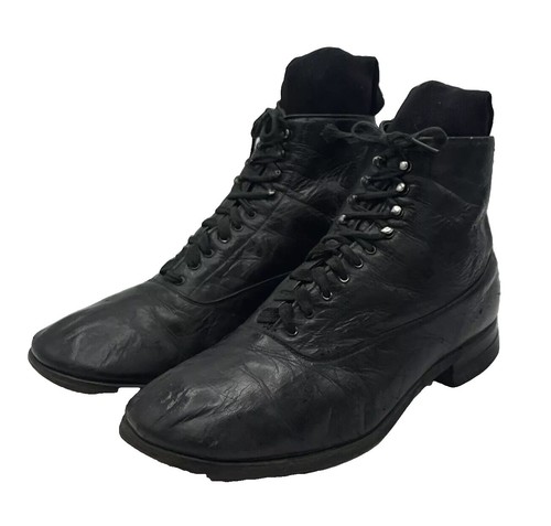 HARUTA 850 Spock Shoes Leather Black Mens 2E Made in Japan Doctors