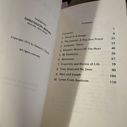 Prayer Is A Hunger - Edward Farrell (Paperback, 1972) - Picture 4 of 4