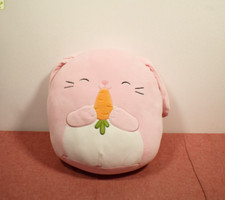 Squishmallow Bop the Bunny 12" holding Carrot Plush Dirt Marks
