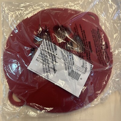 Pampered Chef Red Boil Over No More  LARGE 12 3/4''- pans  #2423 New In bag