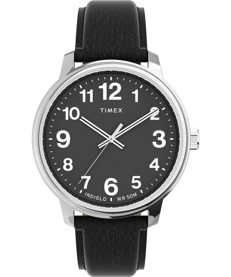 Timex TW2V21400 NUEVO Reloj Hombre Pantalla Analógica Movimiento Cuarzo Esfera Negra