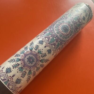 Vintage Retro 70er Krone Tapetenrolle New Old Stock Floral Abstrakt Kitsch