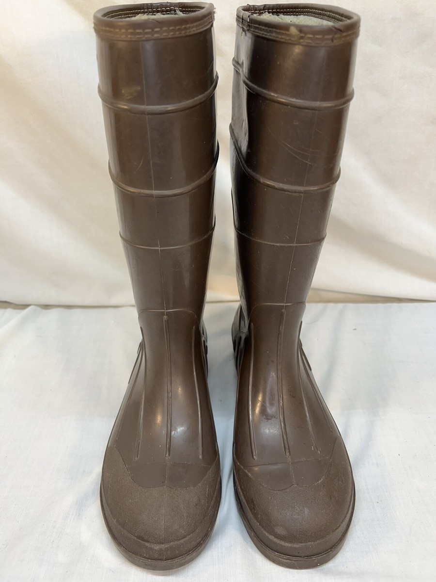 EUC ladies DAMART Thermolactyl sz rubber(?) fleece lined waterproof work  boots