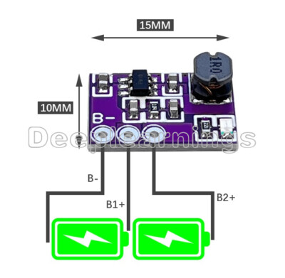 2S Ternary Lithium Battery High Current Active Equalization Protection Board NEW