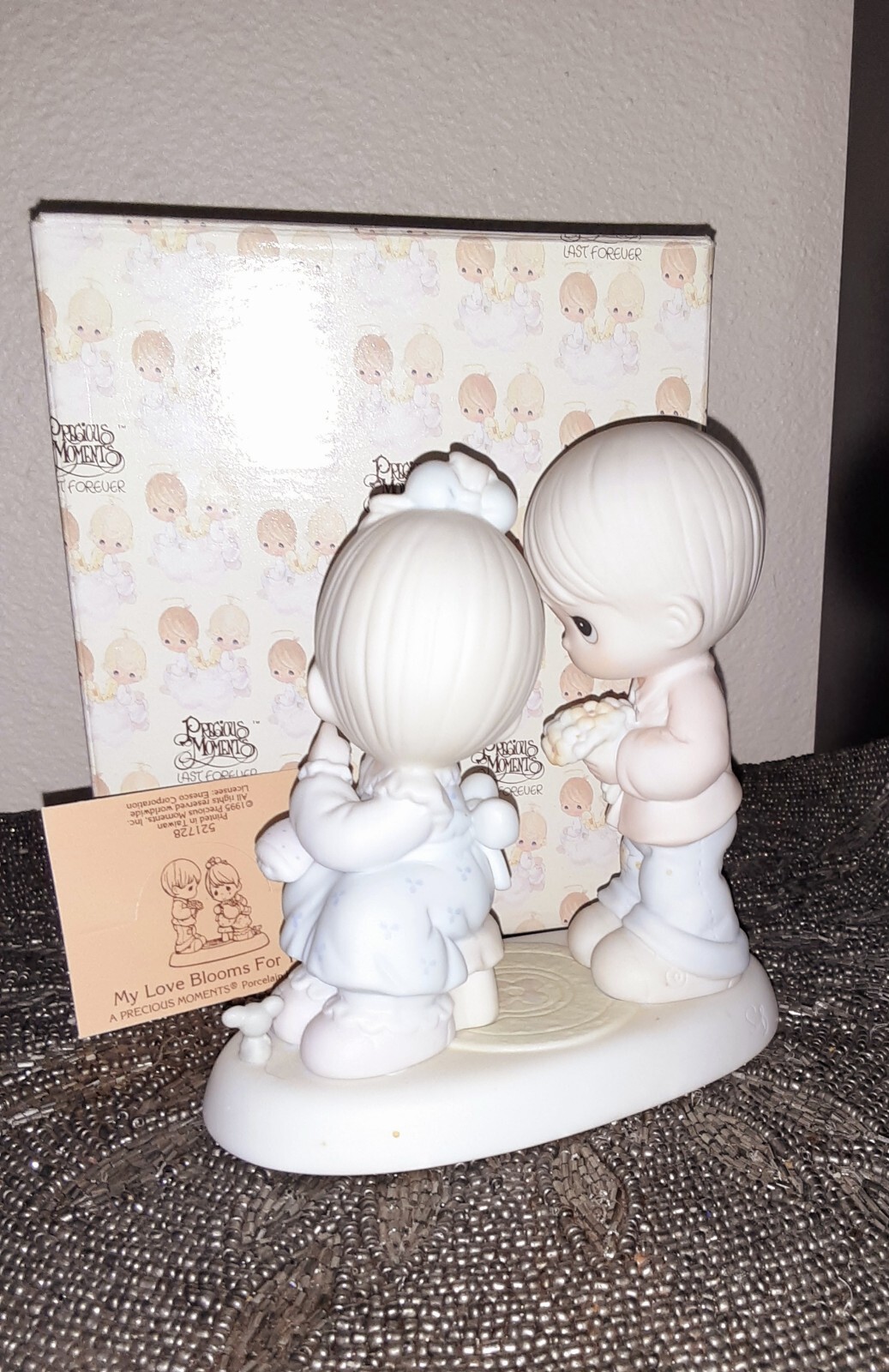 Precious Moments MY LOVE BLOOMS FOR YOU Boy Brings Girl Flowers ...