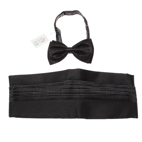 100% new VALENTINO Silk Cummerbund Gray $475 Men Italian  display picture 2