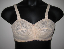 Vtg CAMEO Womens Size 34E Dark Ivory LACE SOFT CUP BRA STYLE 708 NWOT New USA