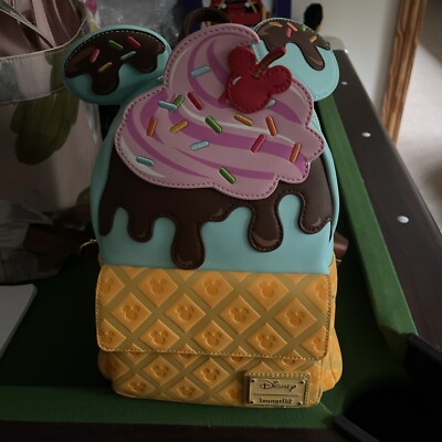 Loungefly Disney Mickey Mouse Sundae Sweet Treat Rucksack 
