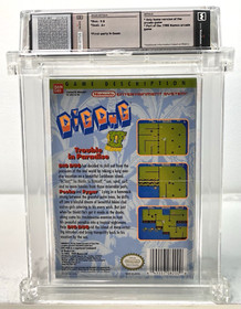 Dig Dug II 2 Trouble in Paradise New Nintendo NES 1989 Sealed WATA 9.8A+ TOP POP
