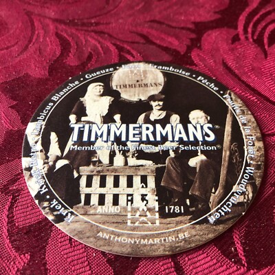 BREWERIANA - TIMMERMANS - MITGLIED DER FEINSTEN BIERAUSWAHL NO2 BIERDECKEL T123