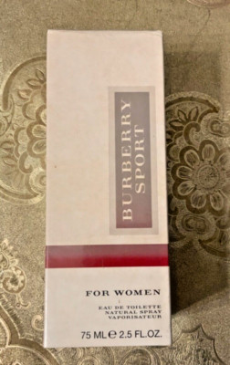 Burberry Sport by Burberry 2.5oz/75ml EDT Spray for Women Vintage New & Sealed!