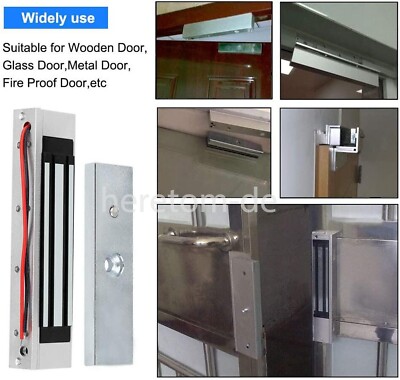 Electric Magnetic Lock Door Access Control System 180KG 280KG Holding Force 12V