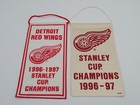 Vintage (2) 1996-97 NHL Hockey Detroit Red Wings Stanly Cup Champ Mini Banners — photo 1