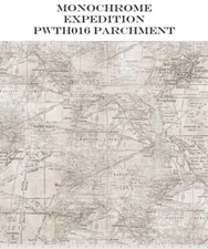 Monochrome Cotton Quilt fabric Holtz Free Spirit PWTH016 Parchment Expedition