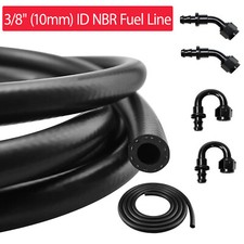 38 10mm Id Nbr Fuel Line Hose With 6an To 38 Push Lock Hose Fitting 38 10mm Id Nbr Fuel Line Hose With 6an To 38 Push Lock Hose Fitting