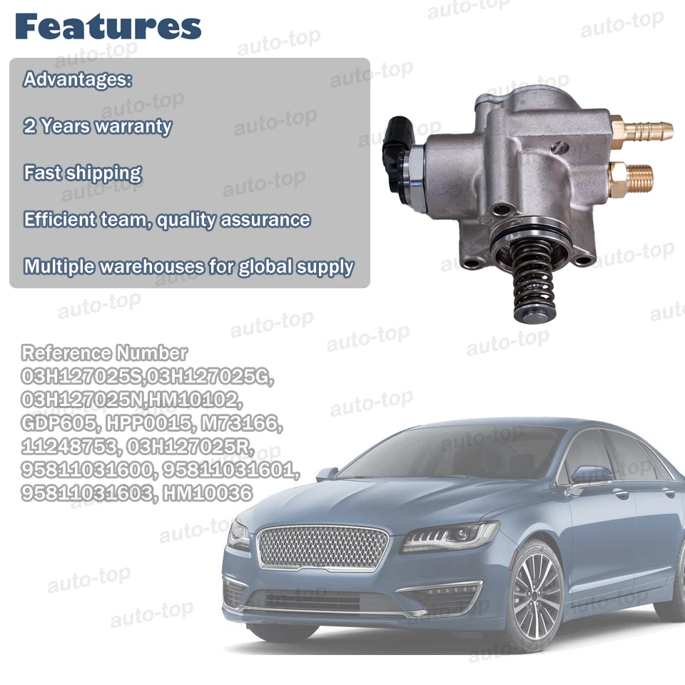 Топливный насос высокого давления для 11-18 Porsche Cayenne Volkswagen Touareg Passat 3,6 л - Изображение 3 из 4