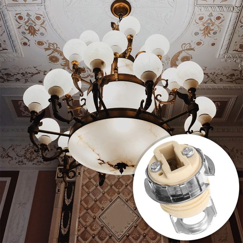 2Pcs Ceramic Lamp Socket Replacement For Safe Light Installation