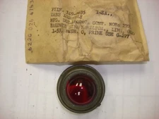 NOS! MILITARY DASH LIGHT INDICATOR LENS ONLY  RED !!! 