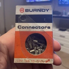 Burndy T10-14F Uninsulated Fork Terminal (Pack of 100) Wire 20-14 Stud 6-8 New