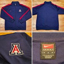 Vtg 90's Arizona Wildcats Full Zip Nike Track Jacket Sweatshirt Men's Sz Medium