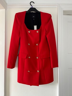 River Island Red Button Up Blazer Dress BNWT Size 8 | eBay UK River Island Red Button Up Blazer Dress BNWT Size 8 | eBay UK