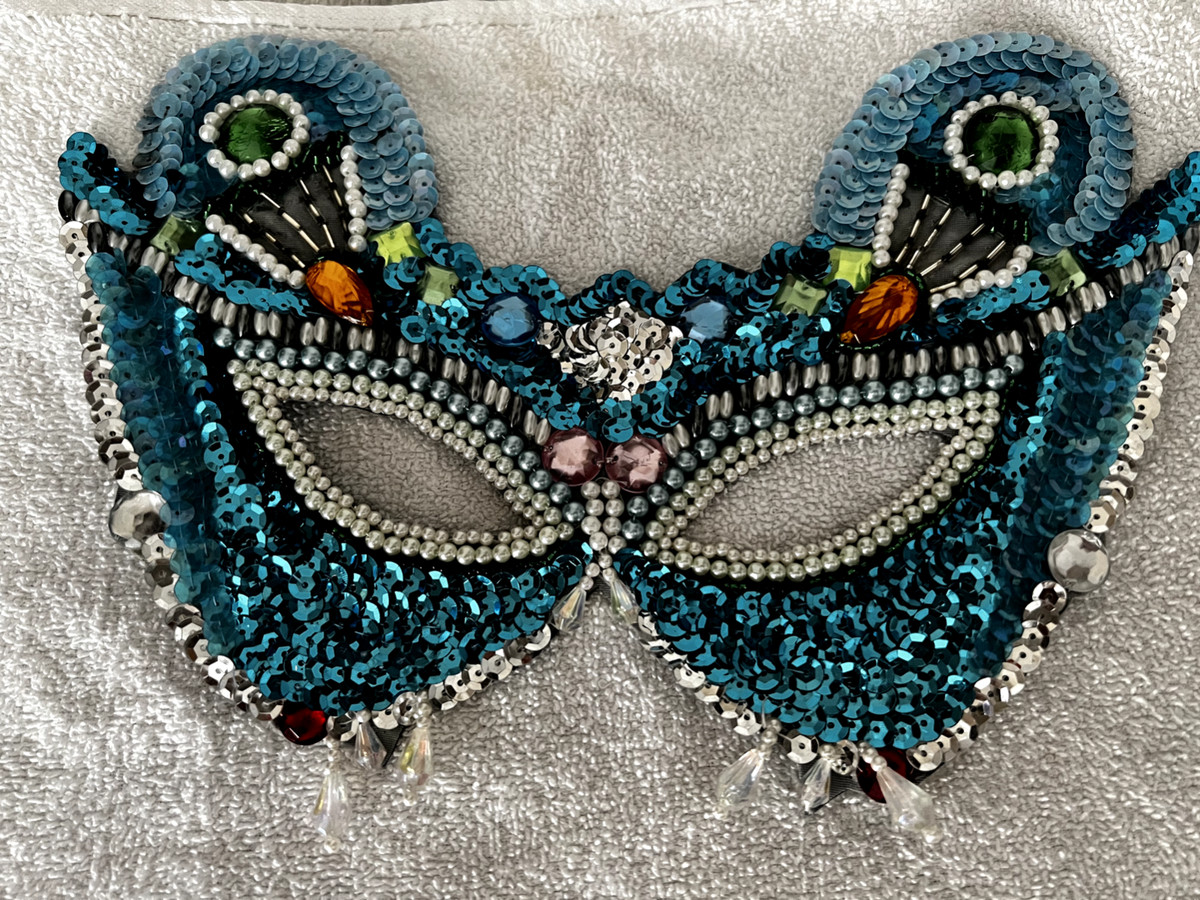 Bead Net Mask Mardi Gras Masks And Beads