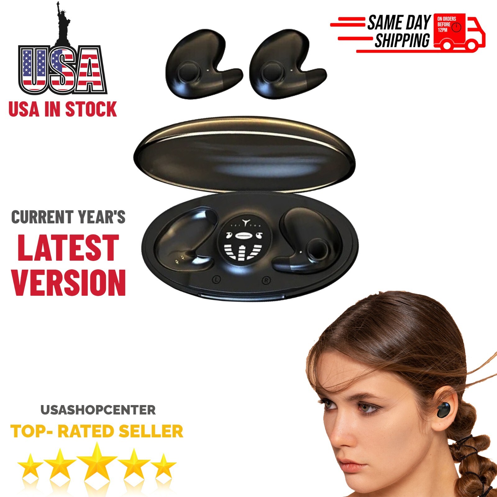 Headset Tws5.3 Wireless True Earphone Invisible For All Phon