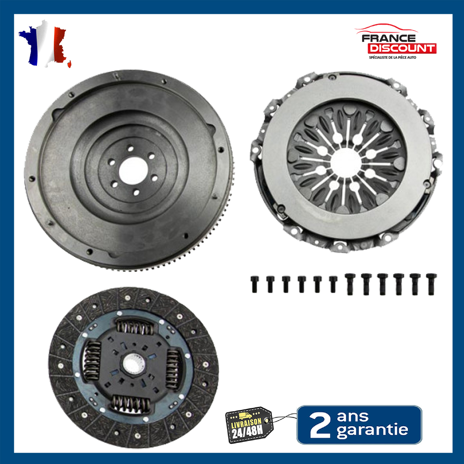 Kit embrayage avec volant moteur pour résoudre les vibrations sur C-MAX 1.6d