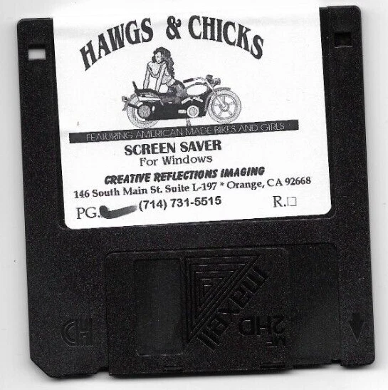 Hawgs & Chicks 3.5" Floppy Diskette Screen Saver By Creative Reflections Imaging - Image 3 of 3