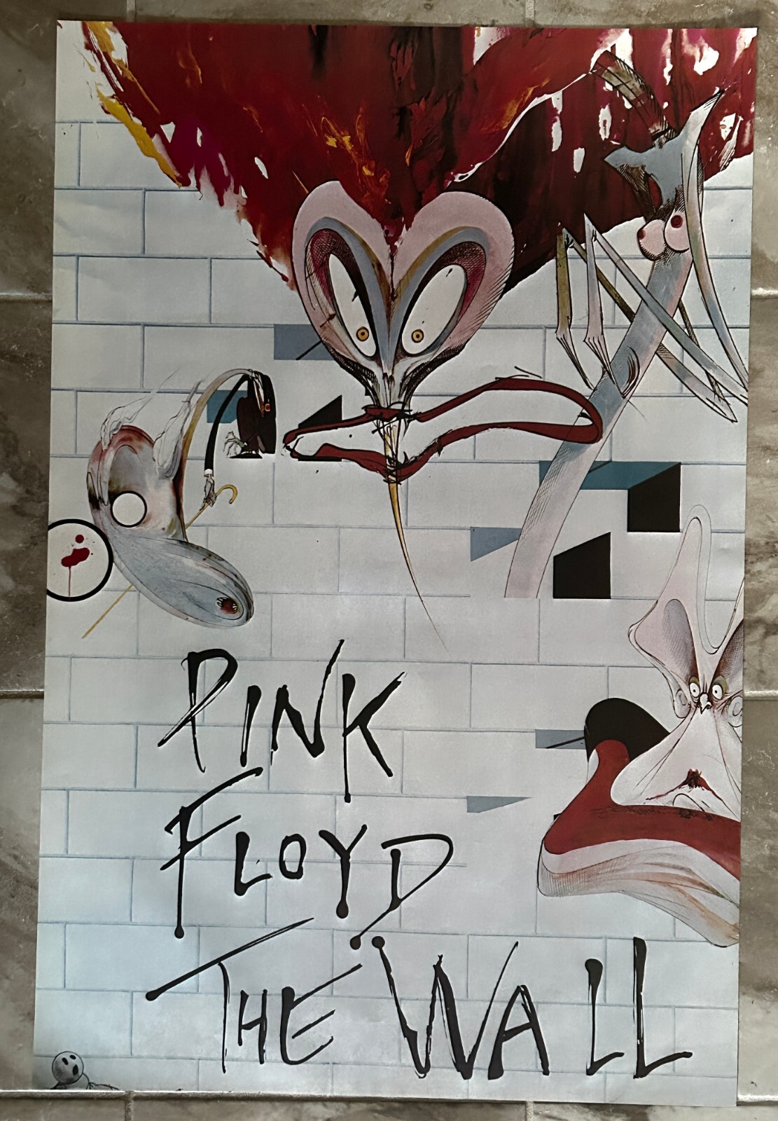 PINK FLOYD Vintage Poster THE WALL Animation Art Movie Classic Rock