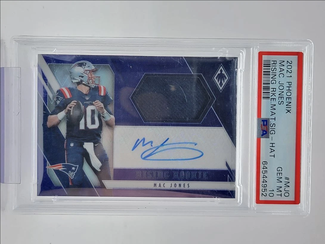 Mac Jones Panini Phoenix Rising Rookie Material Signatures #MJO Hat