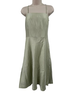 Ann Taylor Silk Dress 8 Sea Foam Green Fit & Flare Party Wedding Guest  Cocktail | eBay