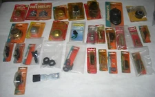30pc Lot Vintage Small Auto Parts Dust Caps PCV Elbows Screws Gasket Drain Cock