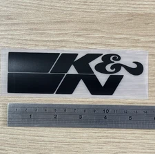 K&N Air Gloss Black Logo Racing Drifting Car Truck JDM Vinyl Decal Sticker Race