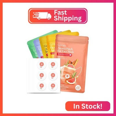 Gya Labs Combo Pack Aroma Mask Patches - Essential Oil Scented Mask Stickers for