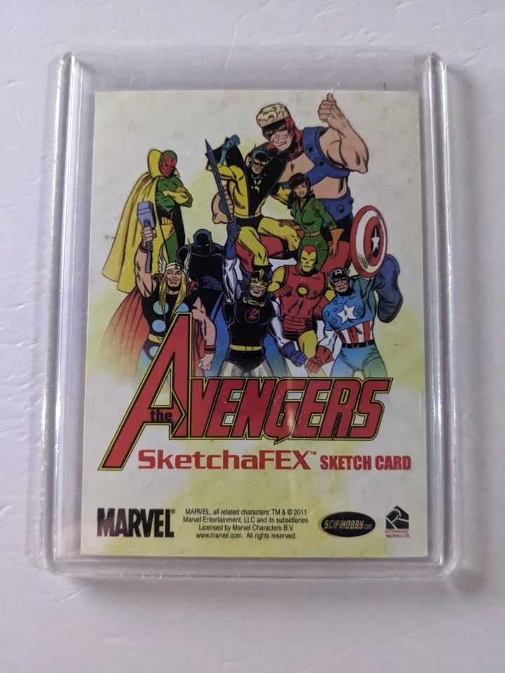 2011 Rittenhouse The Avengers Doctor Doom 1/1 Sketch - Image 2 of 2