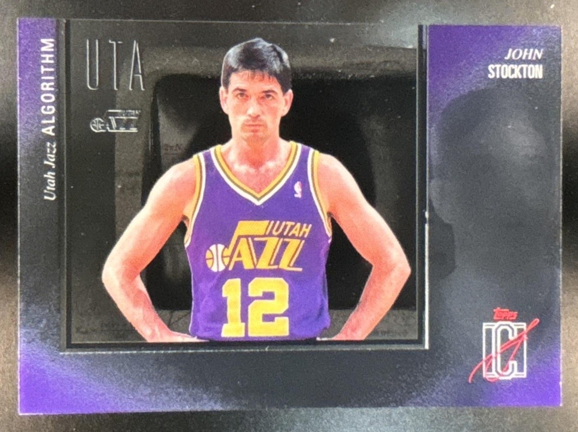 2025-26 Topps Signature Class John Stockton Algorithm #AL-2 SP Utah Jazz