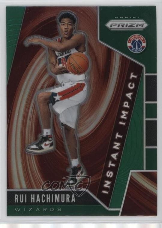 2019-20 Panini Prizm Instant Impact Green Prizm Rui Hachimura #8 19l7
