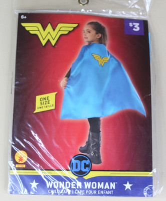 Wonder Woman Child Cape One Size 6+ Rubies 36798 | eBay