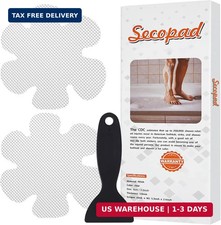 24PCS Non Slip Bathtub Stickers Safety Shower Treads Adhesive Appliques Set with