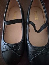 Children's Place girls black ballet flats size 13