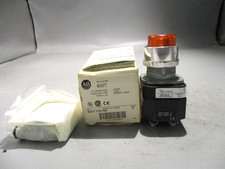 NEW ALLEN-BRADLEY 800T-PB16A SER.T AMBER ILLUMINATED PUSH BUTTON