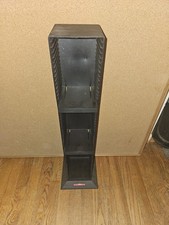 Laserline 50 CD Media Storage Tower Organizer Display Rack Holder Black 29" Tall