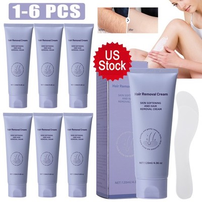 6X Hair Removal Cream For Intimate/Private Area Painless Depilatory Cream Smooth