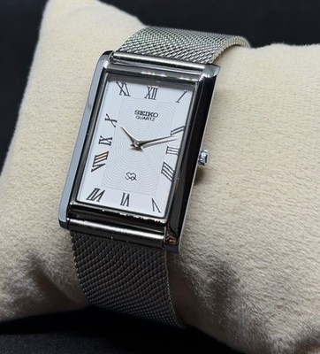 Rare Vintage Seiko Slim Tank Japan Made Men's Wrist Watch