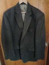 Sport Coat: Ralph Lauren faux-suede, 44L, polyester
