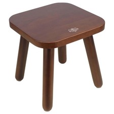 Wooden Step Stools for Adults Kids, Solid Rubber Wood Non-Slip Step Foot Stoo...