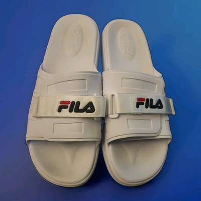 FILA Zen Slide Layered Women's Sandals Slides White 10M